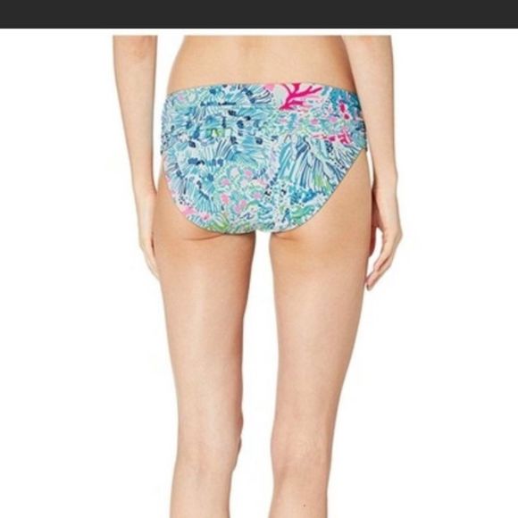Lilly Pulitzer lagoon sarong hipster bottoms 2 NWT - Picture 2 of 6